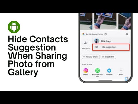 How to Hide Contacts Suggestion When Sharing  Photo from Gallery