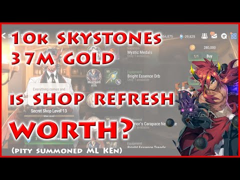 SHOP REFRESH - TOTALLY WORTH. I pity summoned ML KEN thanks to the shop, No $$ involved. Epic Seven
