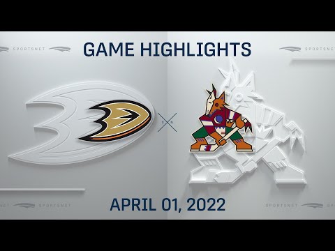 NHL Highlights | Ducks vs. Coyotes - Apr. 1, 2022