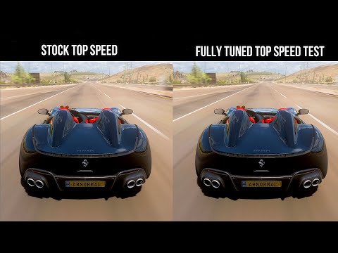 Thumbnail for Forza Horizon 5 | 2019 Ferrari Monza SP2 | Top Speed Test Stock + Fully Tuned HP BOOST by Ferrari Monza SP