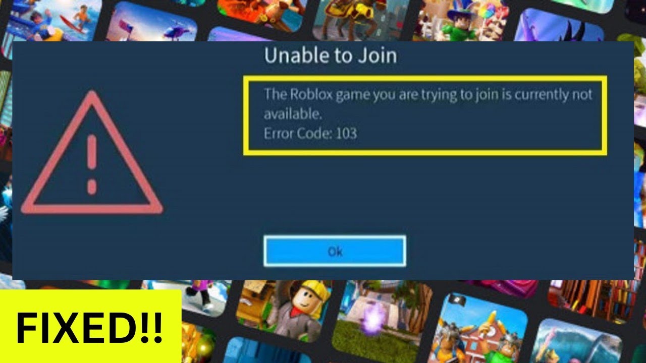 How To Fix Roblox Error Code 103 In Windows