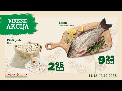 Crvena jabuka market - Vikend akcija 11.12. - 13.12.2025.