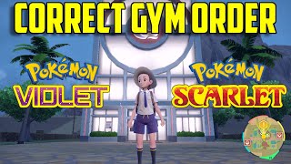 Pokémon Scarlet and Violet Gym Order | Correct Gym Order Pokémon Scarlet | Gym Guide Pokémon Scarlet