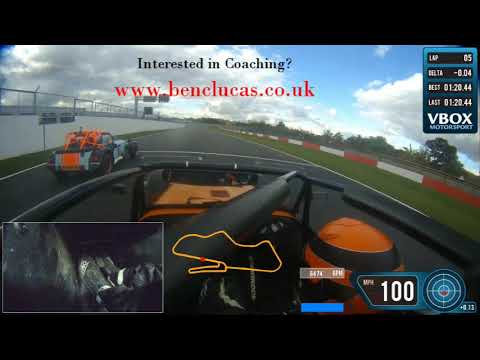 Ben Clucas Driving a Caterham Roadsport Car Around Donington Park National Circuit