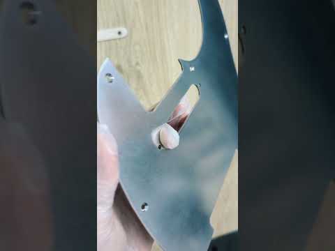 Telecaster Pickguard Metal Silver Stainless Steel image 4