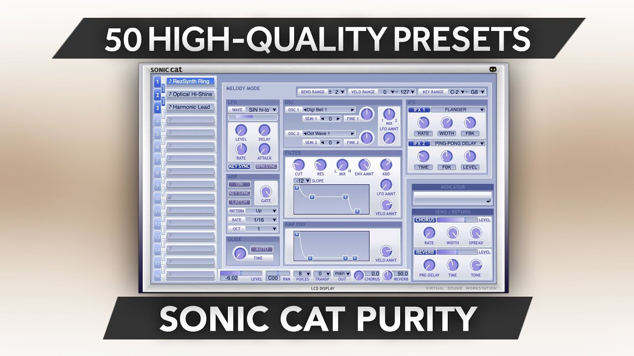 SSL036 - Starlight Zone XP - Sonic Cat Purity ( 50 presets ) - Video Preview 1