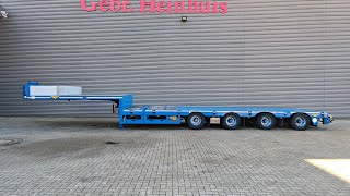 العربات نصف المقطورة عربة مقطورة مسطحة منخفضة Broshuis 4SLA SLair 6.4 Meter Extandable! | صورة 4 - Autoline