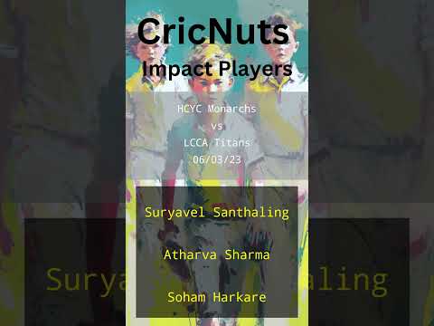 HCYC Monarchs vs LCCA Titans - 06/03/23 - USAC Junior 2023 -DC Hub U15-USA Cricket Junior Pathway