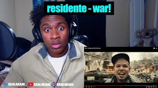 American REACTS to Residente - Guerra (Official Video) | reaction
