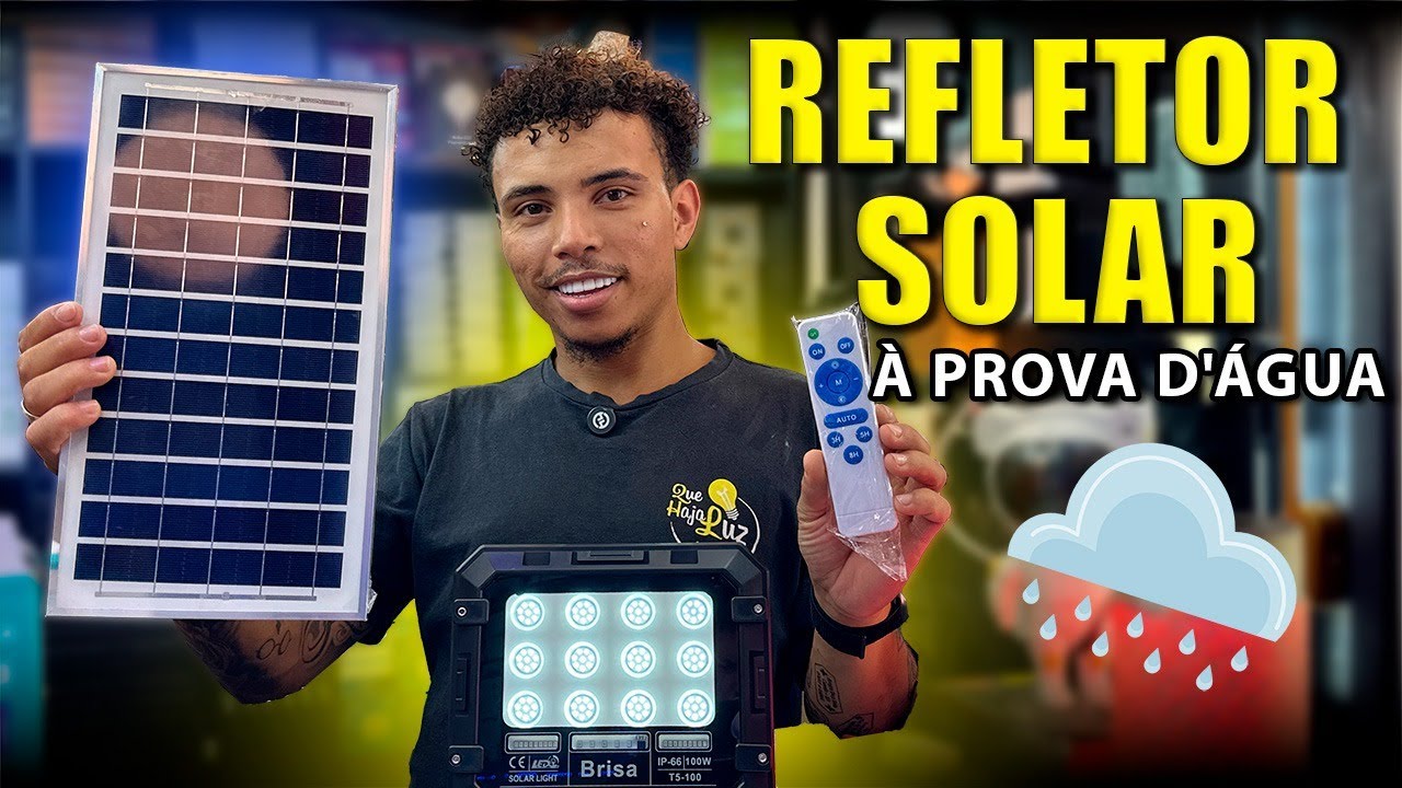 NOVIDADE NA LOJA! - Refletor Solar A Prova D’água | Que Haja Luz Santa Ifigênia