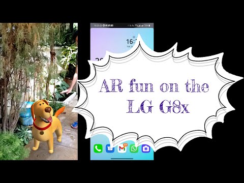 AR fun on LG G8x - hidden camera feature, surprise at the end!