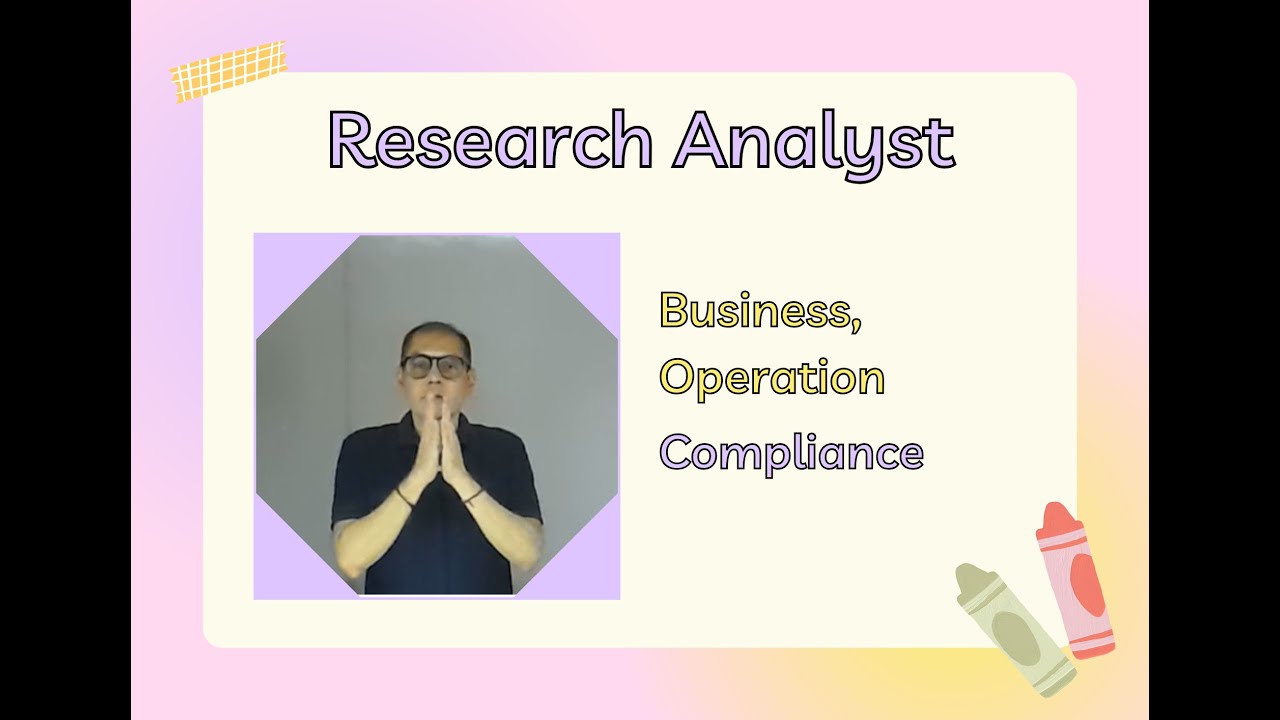 research analyst business, operation and compliance basics