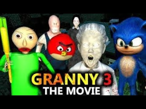 ULTIMATE GRANNY 3 X SONIC & BALDI ft Angry Birds Animation Story! Minecraft Movie Halloween Special