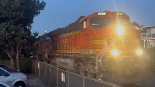 BNSF 7721 ES44DC right at dusk