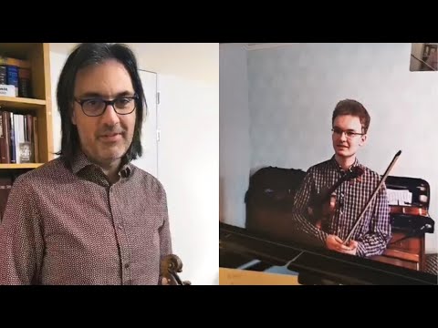 Master class by Leonidas Kavakos (violin) for Dmytro Udovychenko