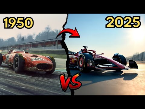 1950 vs 2025 | F1 Ferrari Evolution
