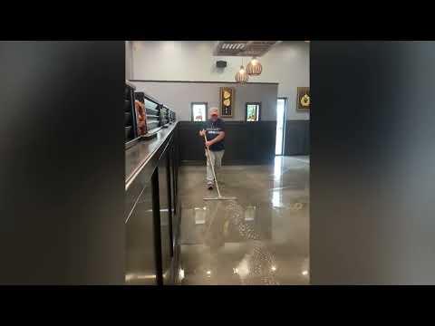 Cleaning your polished concrete floor