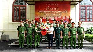 Công an phường Tam Điệp: Ra mắt Tổ Cơ động PCCC&CNCH và diễn tập phương án chữa cháy tại cơ quan