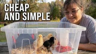 Cheap & Simple Chicken Brooder From a Plastic Tote