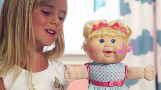 Cabbage Patch Kids Deluxe Toddler Babble &#39;n Sing Pink Doll - Smyths Toys