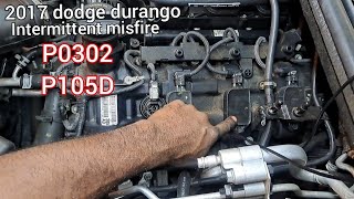 2017 dodge durango 3.6 intermittent misfire cylinder 2