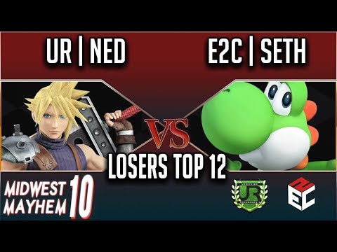 Midwest Mayhem 10 LOSERS TOP 12 - UR | Ned (Cloud) vs E2C | Seth (Yoshi)