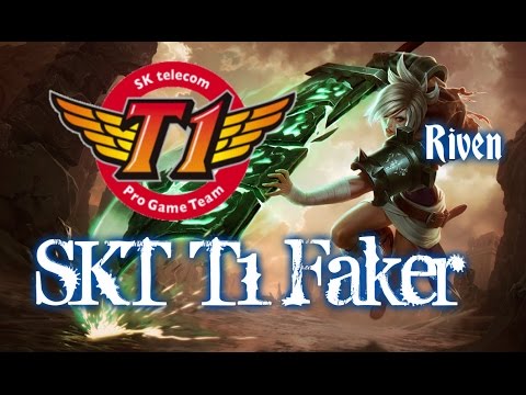 SKT T1 Faker RIVEN Jungle vs Elise - LOL Korean SoloQ Patch 5.12