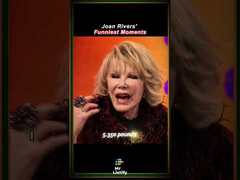 Joan Rivers'Funniest Moments!!  #ranking  #funny #joanrivers
