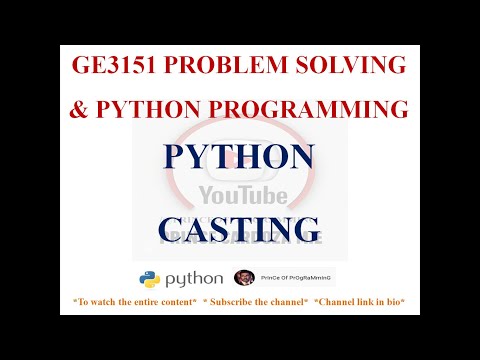 Python Casting Type Conversion Ge3151 Problem Solving And Python Programming Notes
