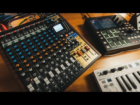 TASCAM Model 12 Multitrack Recorder / Mixer / USB Interface 2020 - Present - Black with Wood Cheeks image 4