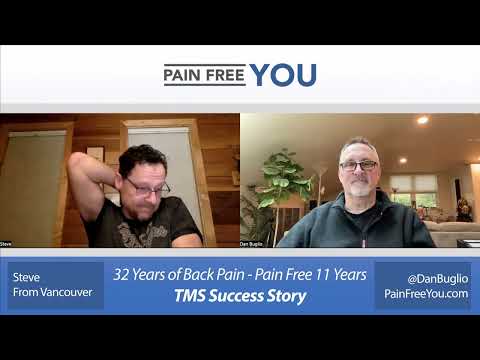 Steve's TMS Success Story - From 32 Years of Back Pain to 11 Years Pain FREE
