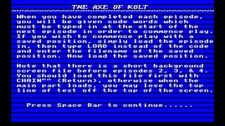 The Axe of Kolt for the BBC Micro