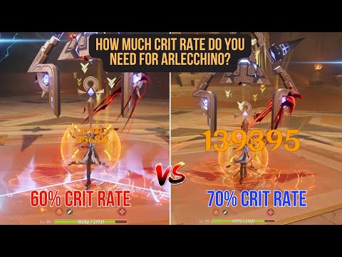 How much Crit Rate do you NEED for Arlecchino? [Genshin Impact]