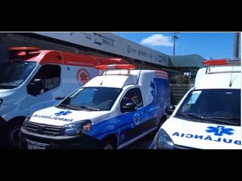 TRÊS NOVAS AMBULÂNCIAS SÃO ENTREGUES AO MUNICÍPIO DE IGUATU CEARÁ 