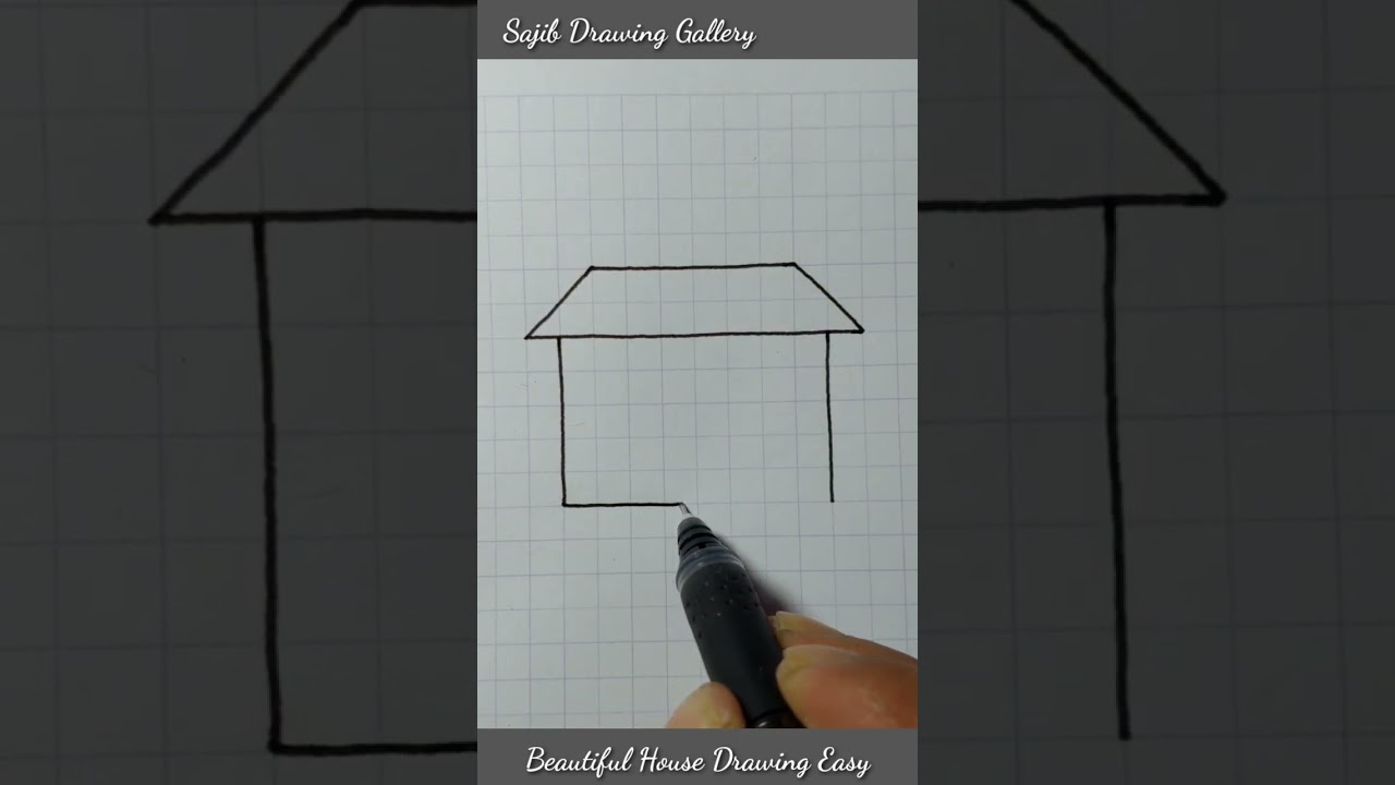 Beautiful House Drawing Easy #satisfying #drawing #art