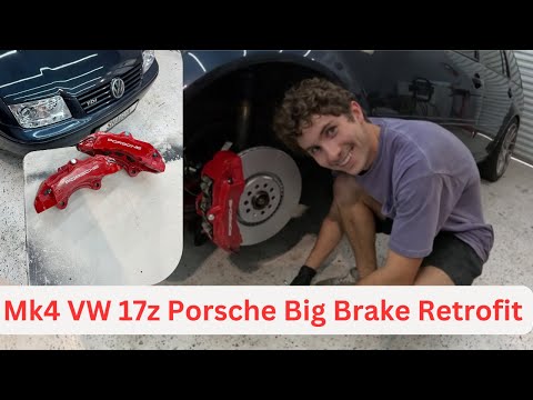Installing Massive 6 Piston Porsche Brakes on my Wagon! (Mk4 Jetta/Golf 17z Brembo Big Brake Kit)