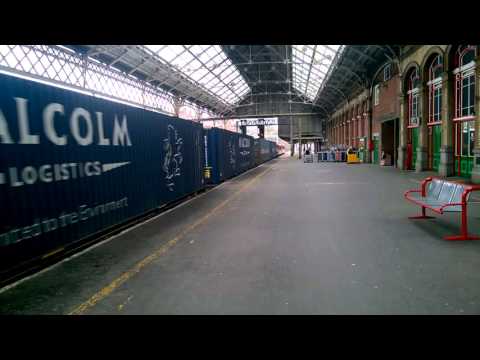(HD) DB Cargo 90036+90029 passing Preston on 4M25 23/3/2016
