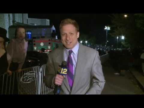 Kiryas Joel Lights Bonfire to Celebrate Jewish Holiday of Lag B'Omer