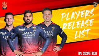 RCB to release 2 overseas stars | RCB squad for IPL 2024