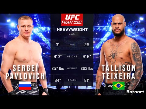 Sergei Pavlovich vs Tallison Teixeira full fight