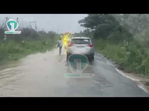 Danger on Winneba–Ojobi Road as Ayensu River Floods Bridge