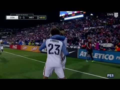 MNT vs  Mexico  Bobby Wood Goal   Nov  11, 2016
