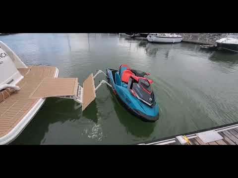 THE Dinghy Davit - Putting the Jetski in the water