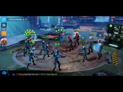 Marvel Strike Force Tier 10 Orb challenge 2* walkthrough with 135k Fury team