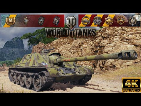 SU-122-44 - Pearl River map - 11 kills - 3,8k damage Kolobanov World of Tanks replay 4K