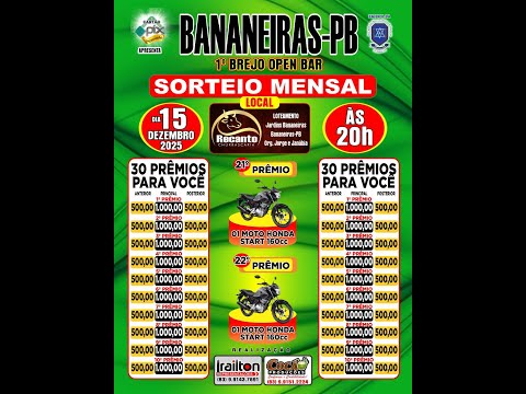 LIVE AO VIVO | SORTEIO MENSAL CARTÃO PIX PREMIADO DIA 15/12/2025 ÀS 20H