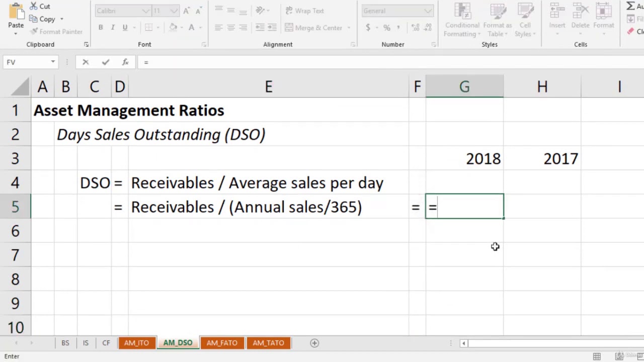 Calculate the Days Sales Outstanding in Excel | PART 02 | IVA Works