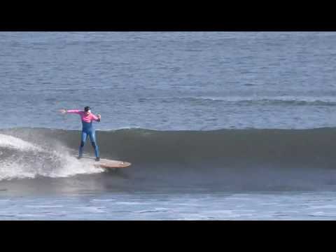 Leehee surfing world's longest left EYS surf camp Chicama 2018