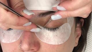 Eyelash Extensions - Classic Set Time lapse with Jessica