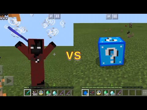 OVERPOWERED Blue Lucky Blocks vs Entity 404 Boss in Minecraft PE
